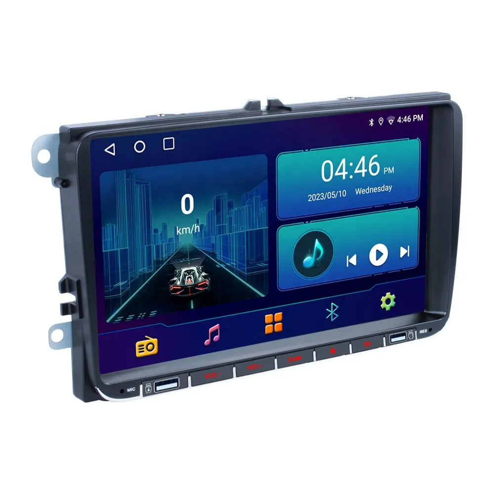 Carro GPS Áudio Estéreo Para VW Volkswagen Passat B6 B7 Rádio Pantalla Para Carro Stereo Player 9 Polegada Sistema Android