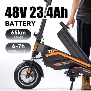 Scooter à 3 roues de qualité garantie, rapide, avec double amortisseur, autonomie de 65 km, pour tout-terrain - Product Image 3