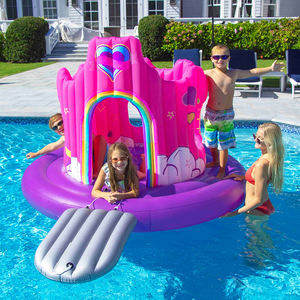 Château flottant gonflable violet et rose Jeu pour enfants <span class=keywords><strong>Piscine</strong></span> intérieure et extérieure - Product Image 5
