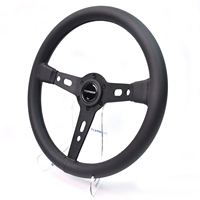 Volants de course automobile de 14 pouces en alliage d'aluminium plat de maïs profond Sport dérive volant de 350mm
