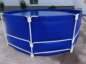 Bassin d'élevage de poissons en PVC 5000L pour Tilapia et <span class=keywords><strong>Grouper</strong></span>, système de pisciculture en plastique, certifié ISO9001, vente chaude à prix abordable - Product Image 2