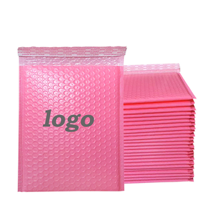 Hot Sale Pink Biodegradable Poly <strong>Bubble</strong> <strong>Mailer</strong> Packaging Supermarket Use Retort Pouch Vase Courier Shipping Push Pop Ziplock Bag - Product Image 2
