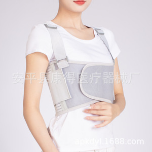 Rib fracture fixation belt, rib bandage for men and women, chest postoperative rehabilitation, thoracic spine bandage, chest - Product Image 2
