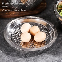 Grand ensemble de bols en acier inoxydable, bassin de cuisine épais, bol à salade avec couvercle, bol à œufs et légumes, vaisselle et ustensiles de cuisine