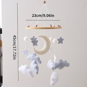 Nouveau style transfrontalier : hochet suspendu pour berceau de bébé, jouet en peluche, carillon éolien animal, hochet suspendu pour <span class=keywords><strong>lit</strong></span>, jouet apaisant pour nouveau-né, léger - Product Image 4