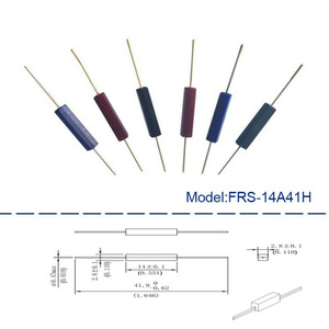 Boîtier en plastique de 14mm, longueur totale de 41mm, interrupteurs magnétiques à lames normalement ouverts FRS-14A41H avec expédition rapide - Product Image 1