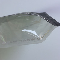Pochette refermable en aluminium mat, résistante à l'humidité, avec poignée pour femme, emballage en plastique avec fermeture à glissière