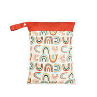 Sac étanche réutilisable pour articles humides et secs, sac à couches en tissu lavable à double fermeture éclair, sac de voyage pour maillot de bain et articles de plage