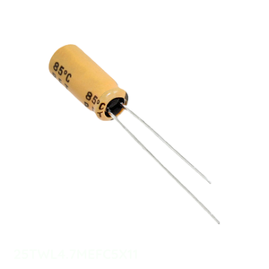 ตัวเก็บประจุแบบ Through Hole รุ่น 25TWL4.7MEFC5X11 4.7 ไมโครฟารัด อลูมิเนียม 20% 25V แบบ Radial TH จากผู้ผลิต - Product Image 1