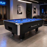 Table de billard de style américain - Commerciale, à monnayeur, pour club et salle de billard, en tweed pur laine à poils droits, 2440*1320*810, direct usine