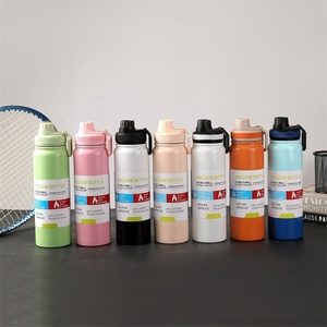 Bouteille d'eau sport moderne en acier inoxydable à double paroi sous vide 600ml 800ml, isolation thermique 6-12 heures, avec infuseur à thé - Product Image 2