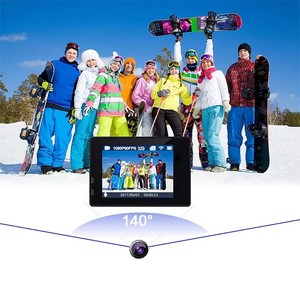 Caméra d'action Ultra HD 30fps/140D, étanche, enregistrement vidéo sous-marin, caméra 4K Go Sports Pro, écran 2.0, télécommande - Product Image 1