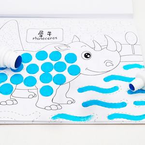 Bunte Zeichnung mit Punkt markierung stift Lernspiel zeug Kinder Färbung Aktivität sbuch für Kinder Geburtstags geschenke Tierwelt - Product Image 6