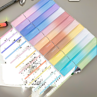 Juego de Marcadores Pastel con Punta Oblicua, 12 Colores para Codificación por Colores, Planificación y Diario
