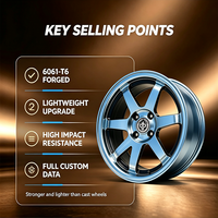 Jantes en alliage forgé en stock 15x7J ET 38 4 trous 4x100 pour Toyota Vios Yaris Honda Fit City Kia K2