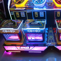 Machine d'arcade de course Mecha Speed pour 4 joueurs, équipement de jeu d'amusement à monnayeur avec lumières LED