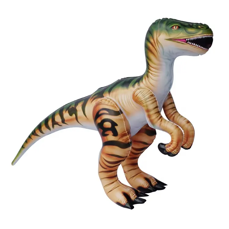 Inflatable dinosaur toy Soft PVC Dinosaur Blow Up Toy Inflatable Raptor Toy Animal for Kids Mini Raptor for party decor