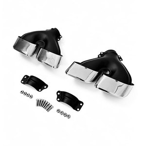 Compatible con <span class=keywords><strong>Range</strong></span> <span class=keywords><strong>Rover</strong></span> <span class=keywords><strong>Sport</strong></span> <span class=keywords><strong>2023</strong></span> con Cuatro Tubos de Escape Exteriores Hechos de Acero Inoxidable Color Negro Plata L461 - Product Image 6