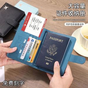 กระเป๋าใส่พาสปอร์ตหนัง PU ดีไซน์บางเฉียบ ความจุเยอะ ป้องกัน RFID พร้อมช่องใส่บัตรและซิมการ์ด ปิดแบบคลิป - Product Image 5