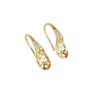 Elegante Bandeja de Plataforma para Pendientes con Diseño de Tacón Alto, Texturizada, Pulida a Espejo, en Oro de 18K, con Grabado Delicado de Grano de Diamante - Product Image 4