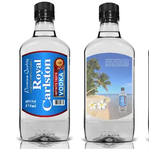 Premium Qualität Royal Carlston 375ml PET flasche wodka geistern 40% vol schnaps brennerei