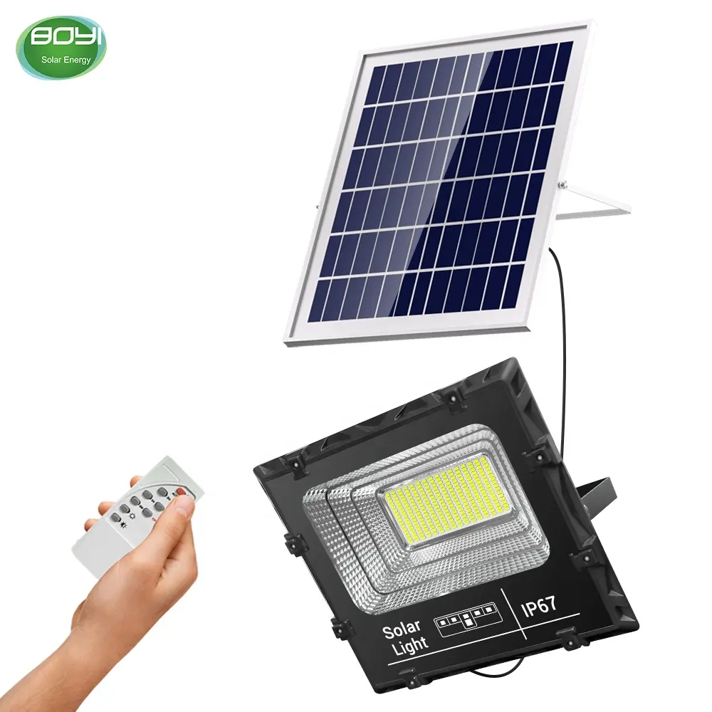 ODM 100w 200w 300w 400w 500w 800w ip67 focus led solar flood light with remote control