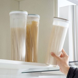 Cylindrical Transparent Food Storage Container With Clip On Lid For Grains Noodles Snacks Airtight Design 3 Sizes Available - Product Image 3
