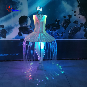 Coiffe Lumineuse LED Fibre Optique <span class=keywords><strong>Méduse</strong></span> Spectacle Scénique Dégradé de Couleurs <span class=keywords><strong>Costume</strong></span> de Ballet - Product Image 1