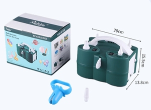 Customizable Multifunctional Green Plastic Magnetic Durable Party Supplies Dual Nozzle <b>Balloon</b> Blower Electric Pump Indoor - Product Image 6