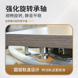 Librería giratoria en forma de boomerang con rotación de 180 grados para la sala de estar, mueble para vinos, almacenamiento creativo y organización. - Product Image 6