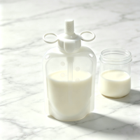 Sac de conservation de lait maternel en silicone de qualité alimentaire, pochette à jus réutilisable, sans BPA, anti-fuite, congélable, autoportant, pour boisson bébé, OEM
