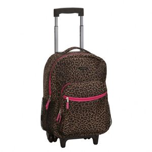 BSCI Personalized 17-4inch Multipurpose Waterproof Travel <b>Backpack</b> with Rolling <b>Wheel</b> for Laptops - Product Image 6