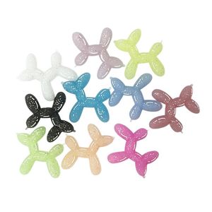 Sûr Silicone sans BPA lueur dans le noir 3D chien Animal perles focales pour stylo accessoires bricolage fabrication de bijoux - Product Image 3