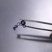 Pierre précieuse naturelle Tanzanite ronde taillée, pierre bleue violette facettée pour la fabrication de bijoux, vente en gros