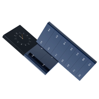Panneau d'interrupteur de scène KNX/EIB 2 Gang 4 touches pour système domestique intelligent avec contrôle de la température 3 en 1 en alliage d'aluminium
