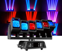 Barre de lumière mobile à zoom RGBW LED 6x60W 4-en-1 avec contrôle DMX512 et RDM, idéale pour les discothèques, les DJ, les théâtres, les concerts, etc.