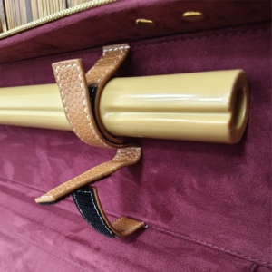 Estuches de Cuero Genuino Personalizados para <span class=keywords><strong>Flauta</strong></span> con Almacenamiento de Terciopelo para Músicos, Bolsa para Instrumentos Musicales - Product Image 6