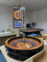 Roulette de 32 pouces en bois massif avec numéro personnalisé
