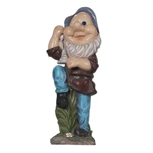 Handgeschilderde Tuin Gnome Vouwen Handen Standbeeld-Outdoor Decor Voor Tuin, Terras, Dek, veranda-Yard Art Decoratie