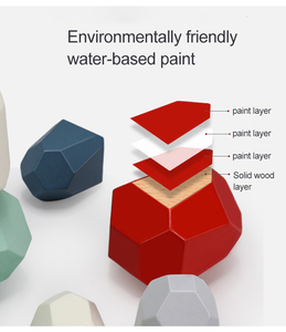 Source Nhà Sản Xuất Bán Trực Tiếp Khối Giáo Dục Màu Sắc Cho Trẻ Em Đồ Chơi Xếp Đá Đá Gỗ Xuyên Biên Giới - Product Image 5