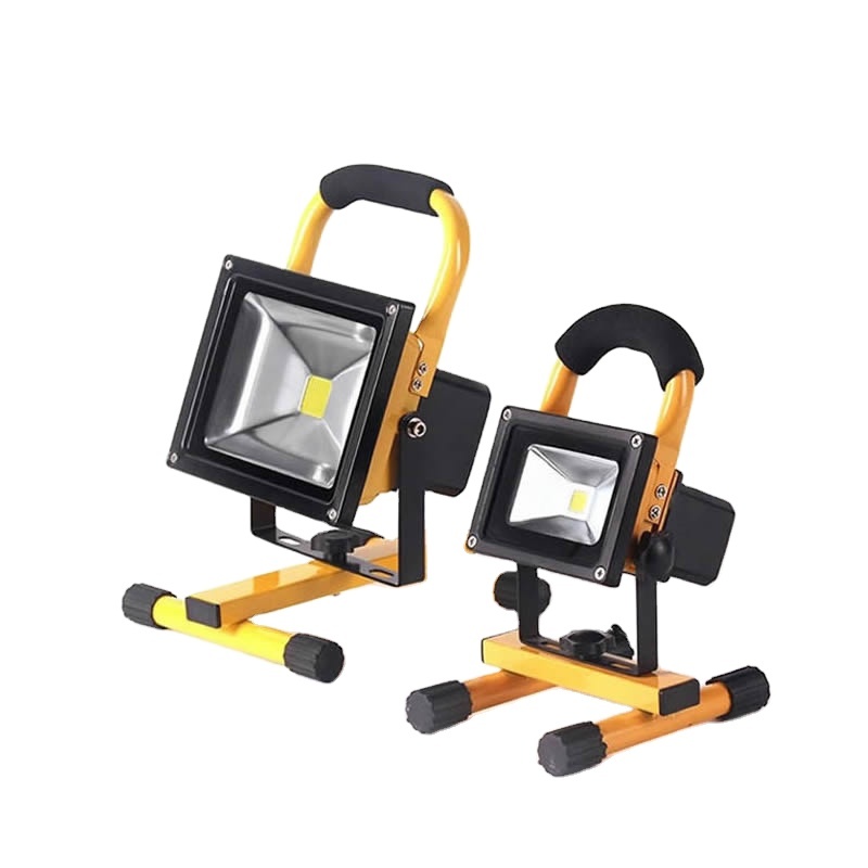 10W Rechargeable AC Aluminum Portable LED Work Flood Light IP65 with Floor Stand