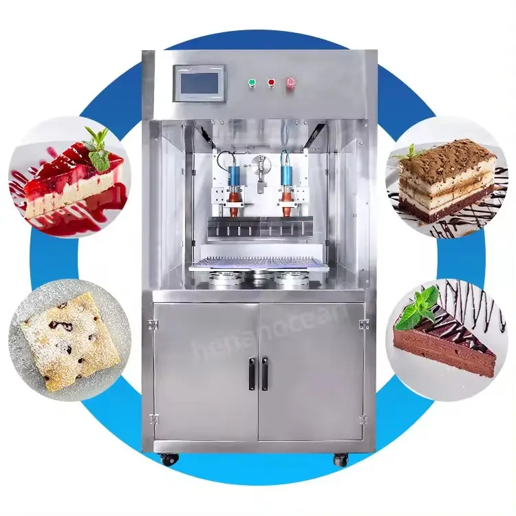 Máquina ultrassônica automática de corte e vinco de bolo de aniversário para processamento de alimentos, preço competitivo e economia de trabalho