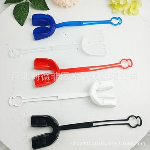 Protège-dents de rugby Heidefee, pack individuel, protection sportive, bleu transparent, blanc, rouge, noir - Product Image 1