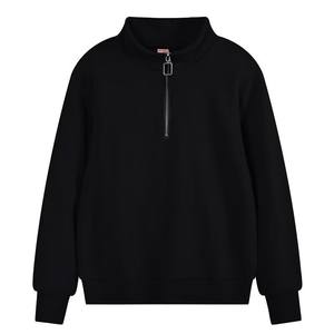 Casual Loose-Fit Half-<b>Zip</b> Sweatshirt for Women - Autumn Wind-Resistant Stand Collar with Drawstring Hem Fitness Sports <b>Top</b> - Product Image 1