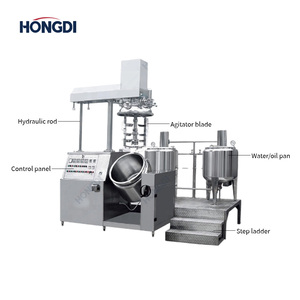 Tanque de Emulsificación al Vacío, Mezclador Homogeneizador de Alto Cizallamiento con Camisa de Calentamiento, 300L, Motor AC, para Producción de Alimentos y Cosméticos - Product Image 3