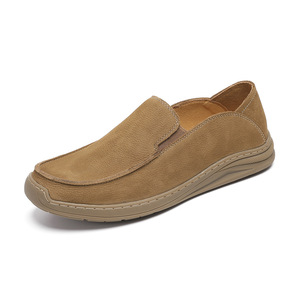Chaussures bateau en daim à enfiler, bout rond, semelle extérieure en EVA, respirantes, chaussures décontractées pour hommes, printemps - Product Image 4