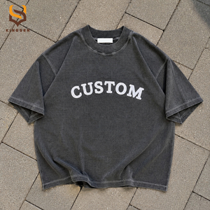 Wholesale Custom Men's Oversized Boxy Fit 100% Cotton T-Shirt 260 Gsm Streetwear Solid Eco-Friendly <b>Tshirt</b> - Product Image 2
