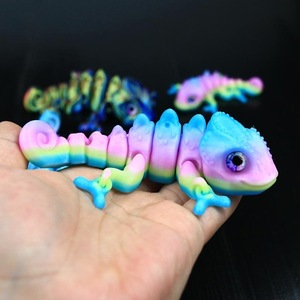 Bán buôn 3D in Tắc Kè Hoa thằn lằn nam châm mô hình xu hướng nhựa món quà sinh nhật Đồ chơi cho trẻ em tùy chỉnh OEM động vật khủng long - Product Image 3