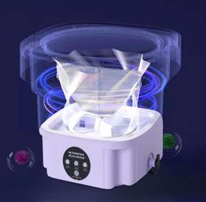 Fabrieksopruiming Verkoop Draagbare Mini Opvouwbare 8l Sok Ondergoed Slipje Huishoudelijke Wasmachine Met Draaiende Droge Was - Product Image 3