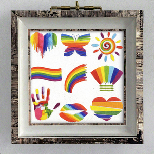 Nouvel empiècement thermocollant en feutre PVC brodé écologique, multicolore arc-en-ciel, motifs Soleil, Papillon, Cœur, Main, Bouche, pour vêtements, chapeaux et sacs - Product Image 3